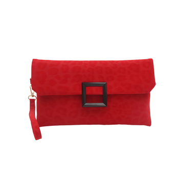 Envelope-stilusú clutch, PU anyag, városi egyszerűség, horizontális négyzetes forma, nylon bélés
