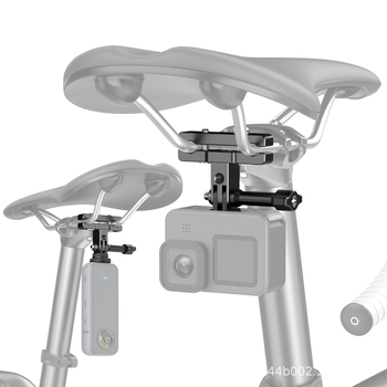 Wesport AL60 CNC aluminijski biciklistički nosač za action kamere — kompatibilan s GoPro, DJI, Xiaoyi, Insta360; laserski graviran logo; paket uključuje klip za sjedalo, adapter i T-vijce