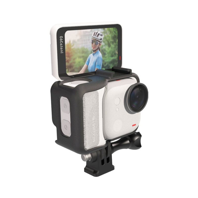 Προστατευτικό πλαίσιο από πλαστικό για Insta360 GO Ultra με προσαρμογέα γρήγορης απελευθέρωσης (Υλικό: Πλαστικό; Συμβατό μοντέλο: Insta360 GO Ultra; Προστασία από πτώσεις)