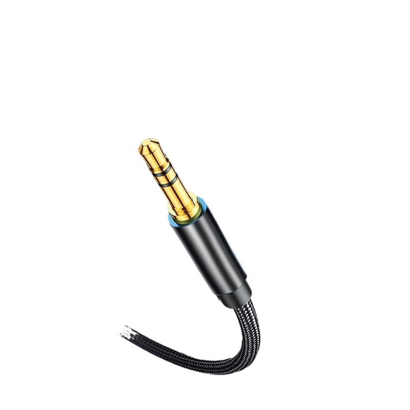 Kutni AUX kabel 3,5 mm za auto – zlatno premazan, CCA jezgro, vlaknasta žica, BV certifikat