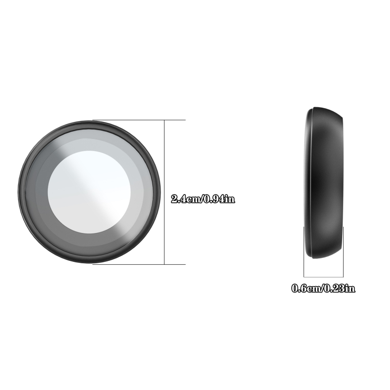 Zaštitnik objektiva Insta360 Go Ultra — kaljeno staklo, aluminijska legura