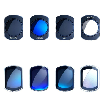 Pocket3 magnetický filter set s rámom z hliníkovej zliatiny a optickou šošovkou — obsahuje filtre ND/UV/CPL Zväčšenie/Filtr krásy, v puzdre