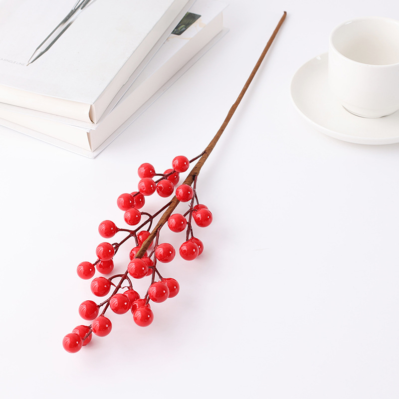 Mākslīgās koku zari ar Fortune augļiem kāzu un Ziemassvētku dekorācijām (Zīmols: Shunxi; Materiāls: 134280; Meistarība: Styling; Veids: Fortune fruit)