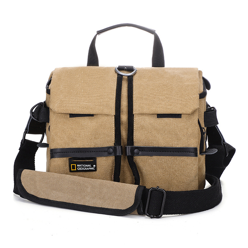 SLR torba za fotoaparat s remenom, platnena, jednobojna, poliester podstava