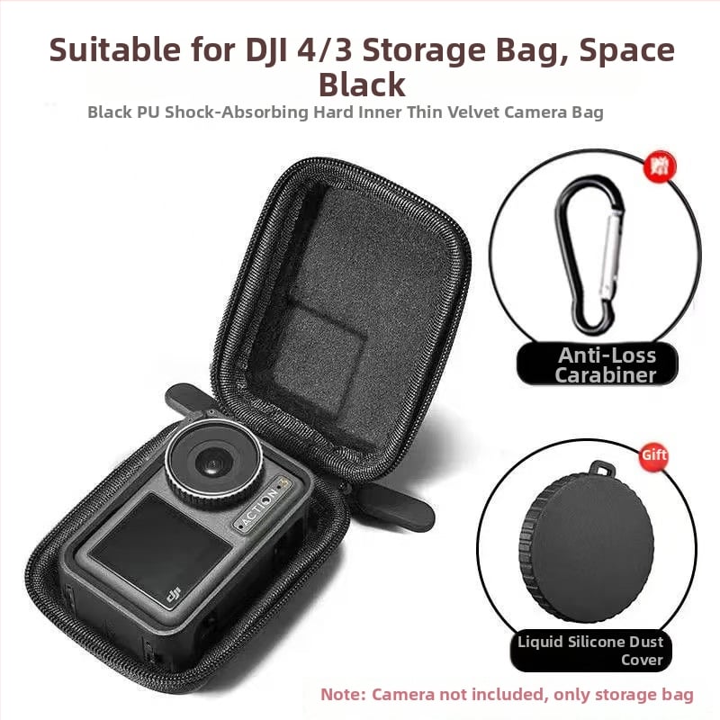 Čvrsta zaštitna futrola za DJI Action 4/5 Pro – EVA materijal, višestruka namjena, model 586, šivanje + toplinski tisak