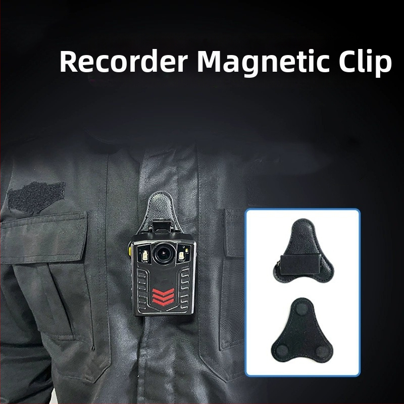 Príslušenstvo na nosenie na hrudi pre záznamník – OEM 6653, Koža a železný plech, Tlačené logo, PE balenie