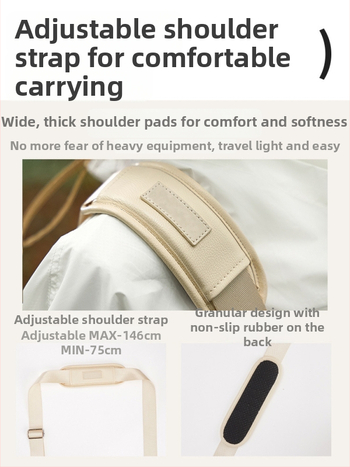 Kameros krepšys iš PU medžiagos; atsparus vandeniui; ultra lengvas; antibakterinis; atsparus dėvėjimui; crossbody stilius