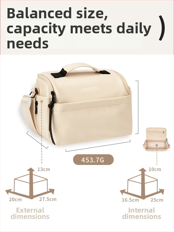 Kameras somu no PU materiāla; ūdensizturīga; ultra viegla; antibakteriāla; crossbody stils