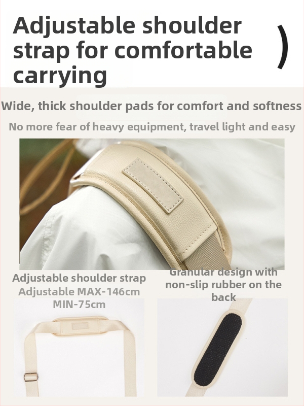 Kameras somu no PU materiāla; ūdensizturīga; ultra viegla; antibakteriāla; crossbody stils