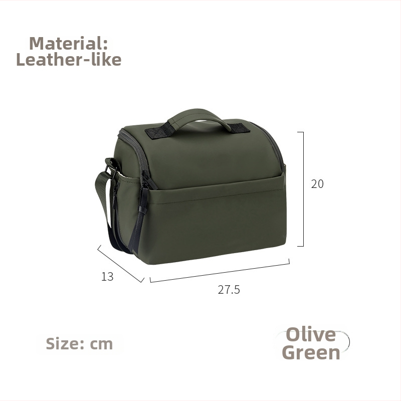 Kameros krepšys iš PU medžiagos; atsparus vandeniui; ultra lengvas; antibakterinis; atsparus dėvėjimui; crossbody stilius