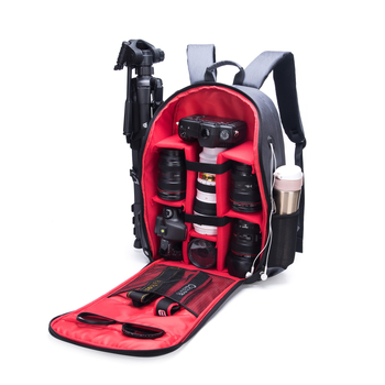 Kinnorang Fotografijska torba – najlon, vodootporna, otporna na habanje, zaštita od krađe, zakrivljeni ramenski remen Nikon kompatibilan