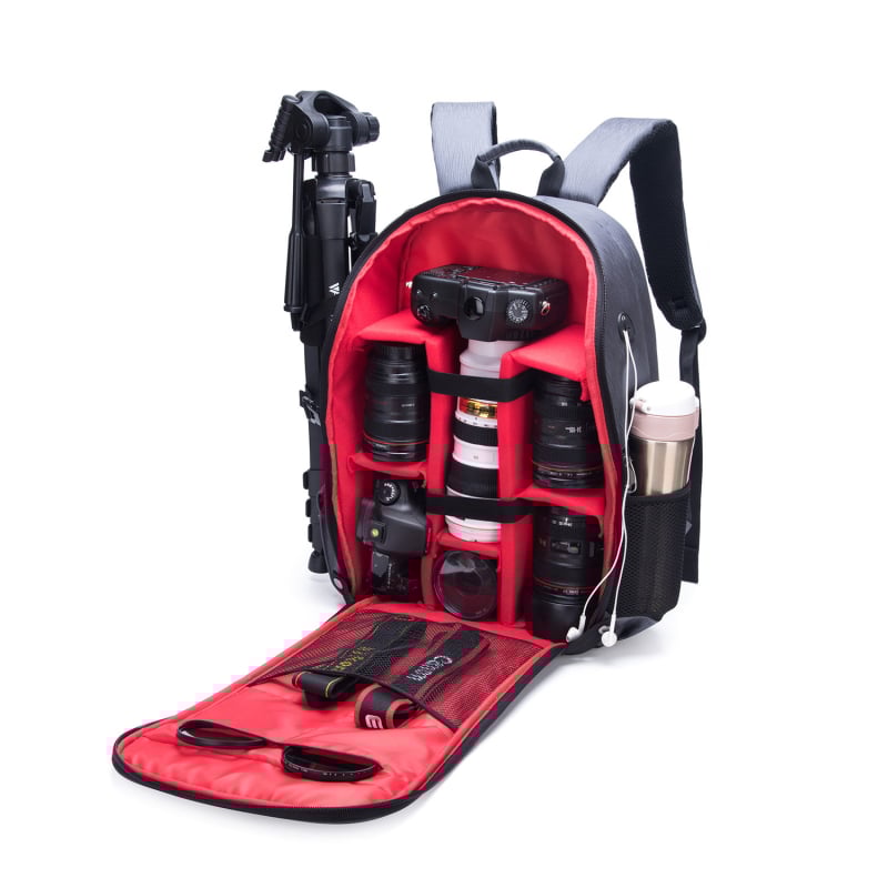 Kinnorang Fotografijska torba – najlon, vodootporna, otporna na habanje, zaštita od krađe, zakrivljeni ramenski remen Nikon kompatibilan