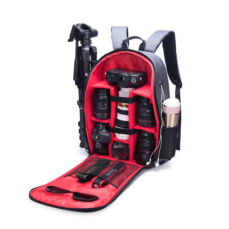 Kinnorang Fotografijska torba – najlon, vodootporna, otporna na habanje, zaštita od krađe, zakrivljeni ramenski remen Nikon kompatibilan