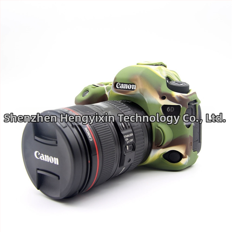 Silikónový kryt pre Canon EOS 6D Mark II DSLR, ochrana proti nárazom a opotrebeniu, OEM spracovanie