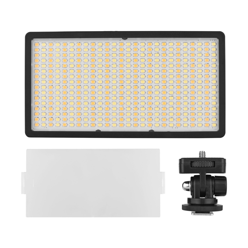 LED416 Prijenosno fotografijsko panel svjetlo za SLR kamere – ručno napajanje baterijom, promjenjiva jačina svjetla i boje 3200K–5600K
