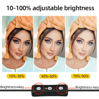 Prijenosna fotografijska svjetiljka 70D, LED 10W, 5600K, podesiva jačina svjetla