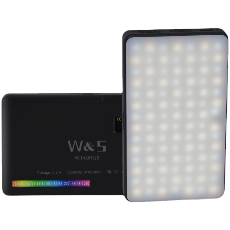 Prenosna LED rasvjeta za mobitel i vloganje – RGB LED, 8W, 3.7V, regulacija jačine svjetla, RGB način