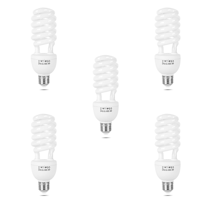 Spiralna fotografijska žarulja WH-SYD01, 20W, E27, 110-240V, 5000K