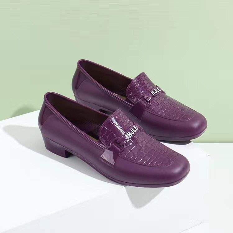 Ženske gumene čizme za kišu, niski dio, kratka cijev, srednji pet, protuklizna potplata, pogodne za kuhinju