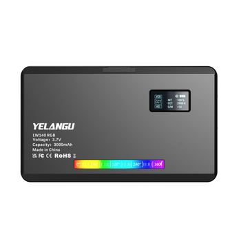 LED светлина за запълване LW140RGB, 8W, 3.7V, вградена батерия, ръчна, за фотография и стрийминг на живо
