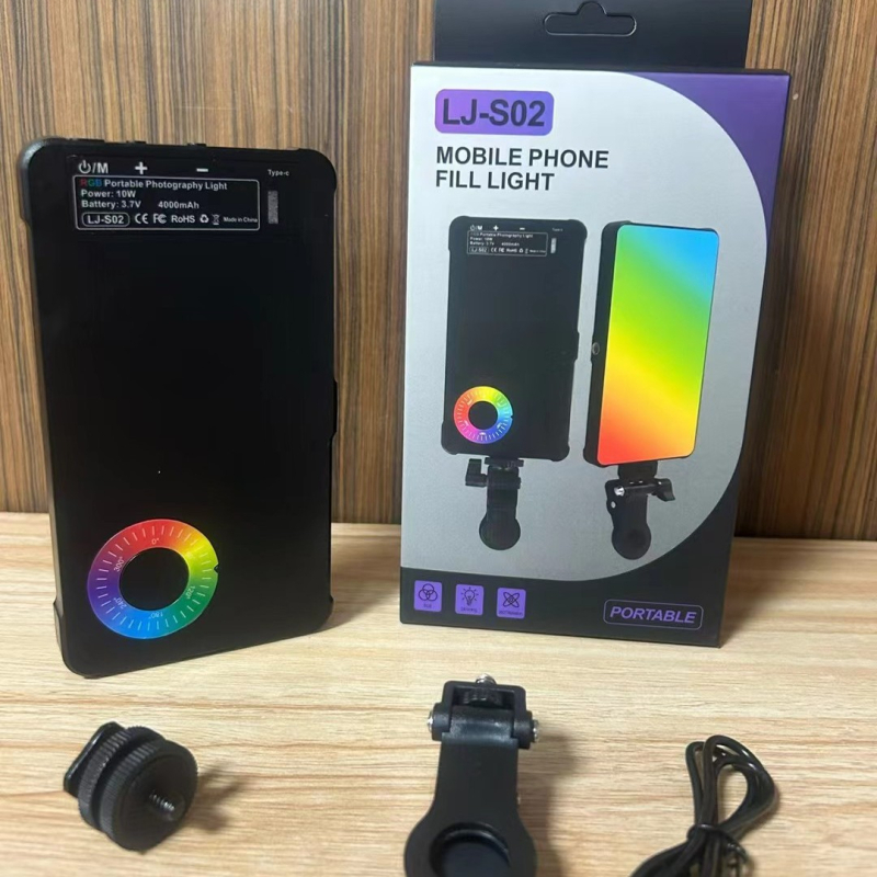 Mini prijenosno LED svjetlo za osvjetljenje dopune za selfie i live streaming, USB napajanje, do 10W, kompaktna džepna lampica