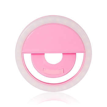 Lumină LED pentru selfie pentru telefon – design rotund, baterie încorporată, 1W, 5V, model 1-2S