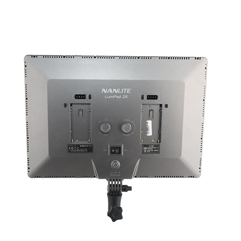 Lampă de fotografiat digitală pentru iluminare de umplere cu temperatură de culoare bi-color, 15–24V, LED 25.6W, 3200–5600K