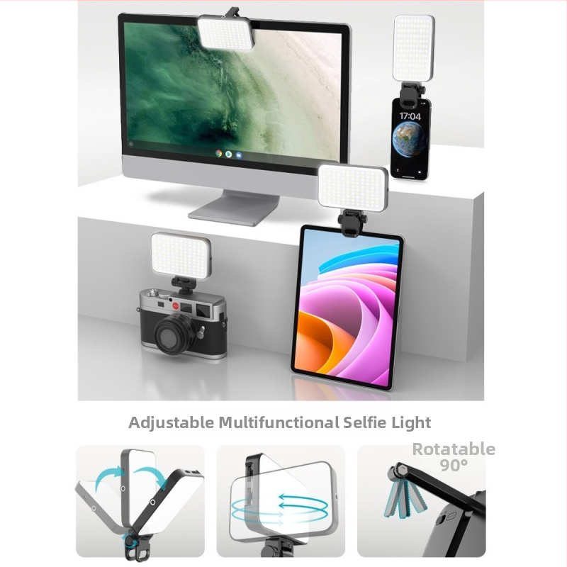 ST120 LED svetlo na doplnenie pre desktop — 3 farebné teploty, pod 10 W, 5V1A, pre živé vysielanie, video a fotografovanie