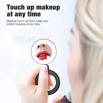 Összecsukható mágneses telefon világítás sminkhez és fotózáshoz, modell H22B, kevesebb mint 10W, 5V, három színhőmérséklet, kézben tartható, logó testreszabás támogatott, iPhone 12–16 kompatibilis