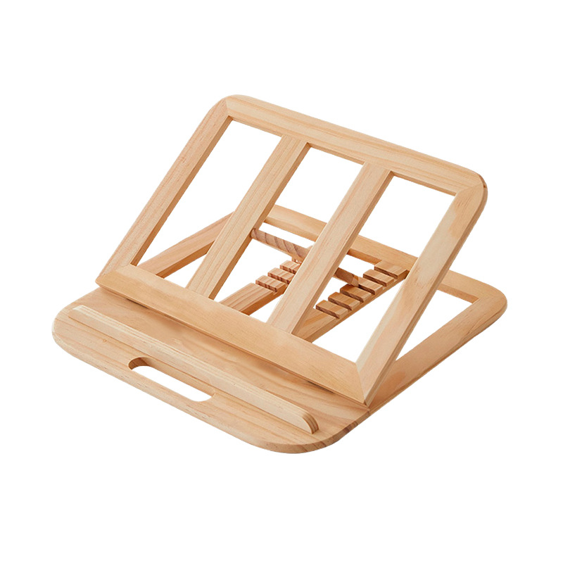 Drveni stolni nosač za laptop i tablet, sklopivi, podesivi po visini, prenosni (Materijal: Drvo; Marka: Daily Hundred; Kod proizvoda: A-1; Datum izdavanja: 2025; Oblika: Stol)