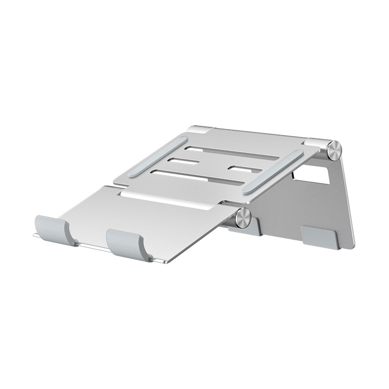 Držač tableta od aluminijske legure, sklopivi s 360° okretom, ugrađena hlađenja, podizačka baza, kompatibilan s iPad/iPhone/iPod touch