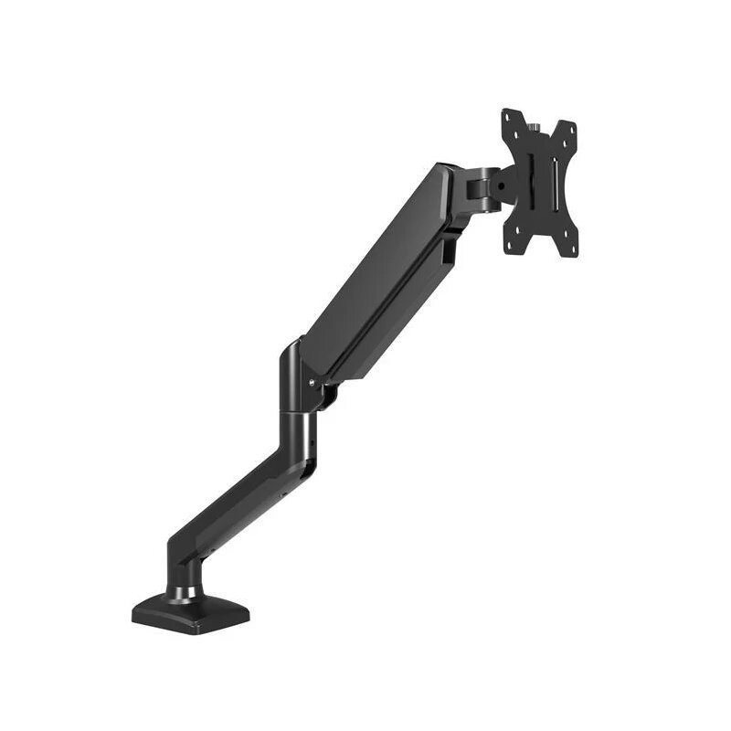 Suport monitor cu gaz și braț rotativ mecanic, suport desktop pentru afișaj, tip ridicare. Material: fier + aliaj de aluminiu + plastic; Greutate: 2,0 kg; Model: braț unic cu gaz.