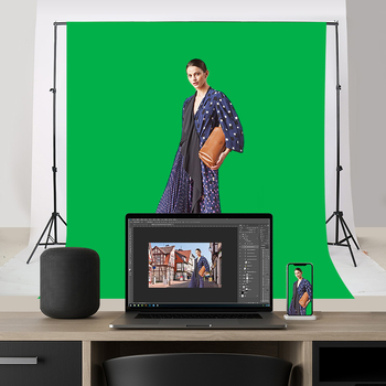 Profesionálne osvetlenie pre fotografovanie, 50W, 220V, 5500K, E27 lampová hlava, 3 žiarovky, set so softboxom a stojanom na pozadie.