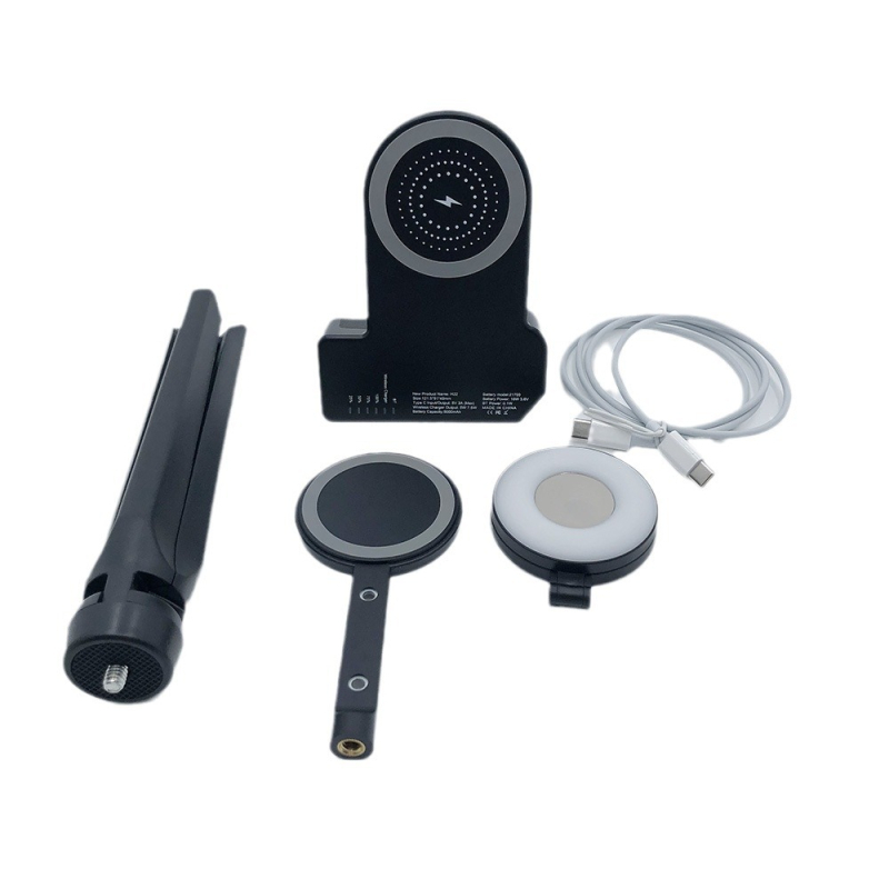 Lampa LED magnetică pliabilă pentru telefon, temperatură de culoare reglabilă 2500-9900K, <10W, 5V, compatibilă cu iPhone 12/13/14