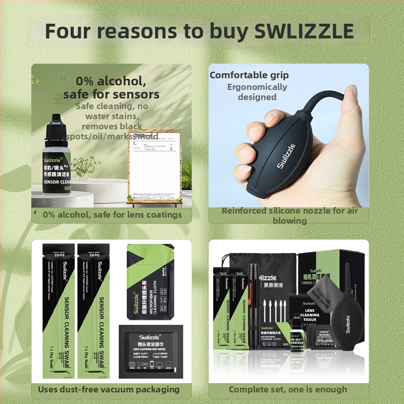 Set za čišćenje kamere - puhanje zraka, Lens Pen za DSLR i bezz ogledala kamere, CMOS/CCD senzori