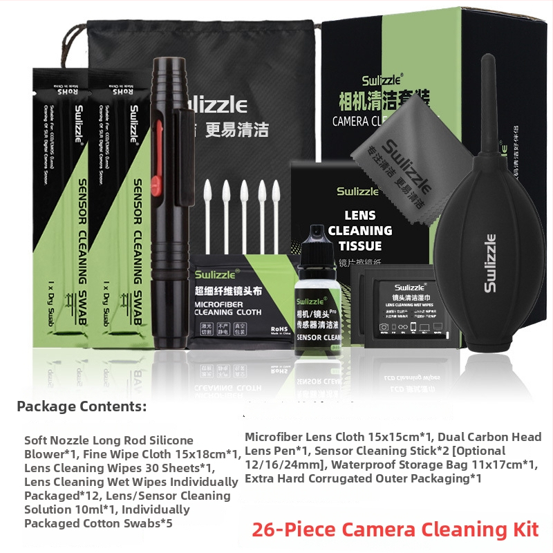 Set za čišćenje kamere - puhanje zraka, Lens Pen za DSLR i bezz ogledala kamere, CMOS/CCD senzori