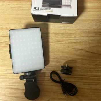 LED dodatno svjetlo W140RGB, ručno, 5W, tri temperature boja, kompaktno svjetlo za video i fotografiju