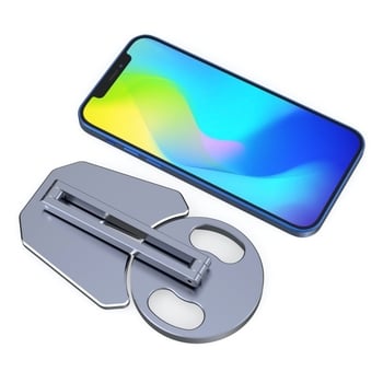 Stolni držač s bežičnim punjenjem od aluminijskog legura — sklopivi držač, 80 g, kompatibilan s iPhone/iPad serijom