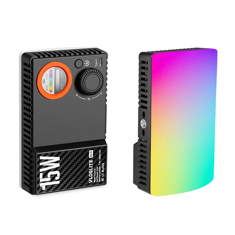 Vloglight K15rgb Ručno svjetlo za live streaming i fotografiju, 15W, 3.7V, model K15rgb