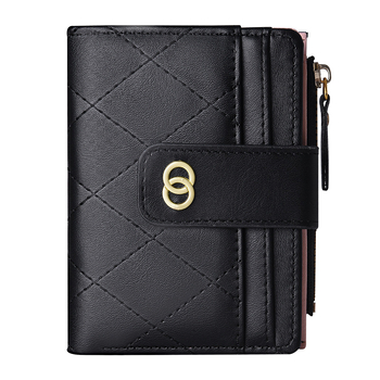 Зипер монетник с множество отделения за карти – дамски портфейл в урбан стил, PU материал, подплата от синтетична кожа, 2025 година, подходящ за ежедневна употреба