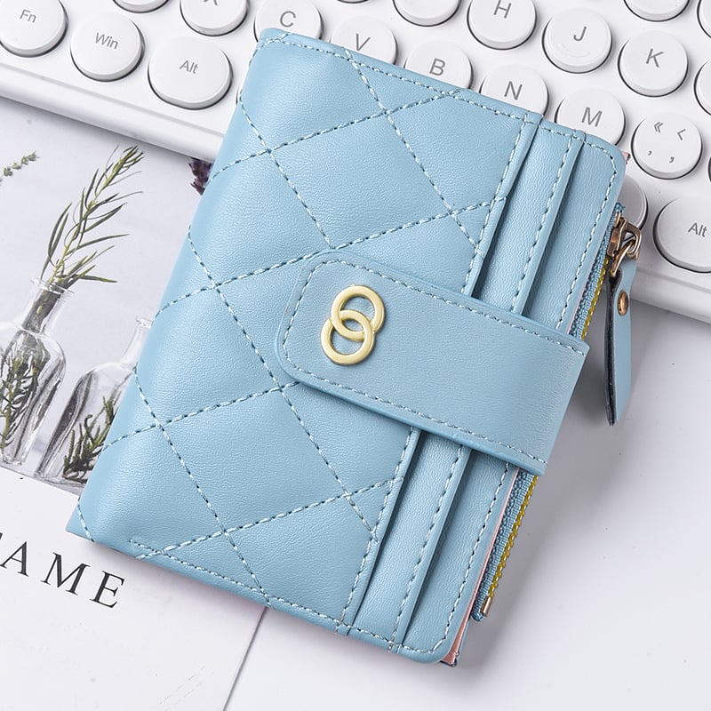 Зипер монетник с множество отделения за карти – дамски портфейл в урбан стил, PU материал, подплата от синтетична кожа, 2025 година, подходящ за ежедневна употреба