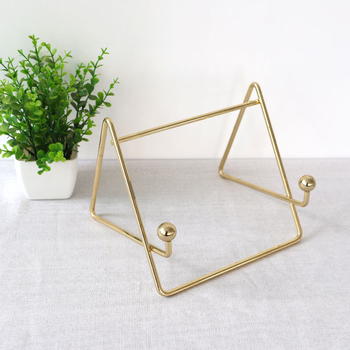 Suport pentru tabletă din fier forjat — bază de birou metalică, cu design bidirecțional, compatibil cu iPad și iPad Mini