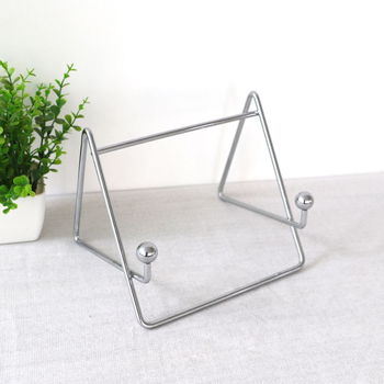 Suport pentru tabletă din fier forjat — bază de birou metalică, cu design bidirecțional, compatibil cu iPad și iPad Mini