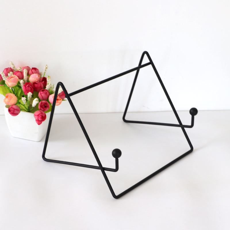 Suport pentru tabletă din fier forjat — bază de birou metalică, cu design bidirecțional, compatibil cu iPad și iPad Mini