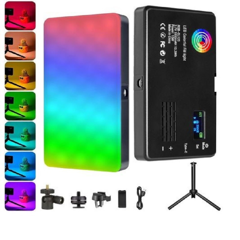 Cooperlite CL-120 Mini LED osvjetljenje za selfie za pametne telefone i DSLR | Fotografija i video, ljepši izgled, RGB 3000K-9000K