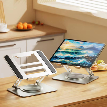 Μεταλλική βάση ψύξης για φορητό υπολογιστή, πτυσσόμενη, περιστρεφόμενη, εργονομική, μοντέλο HLP20