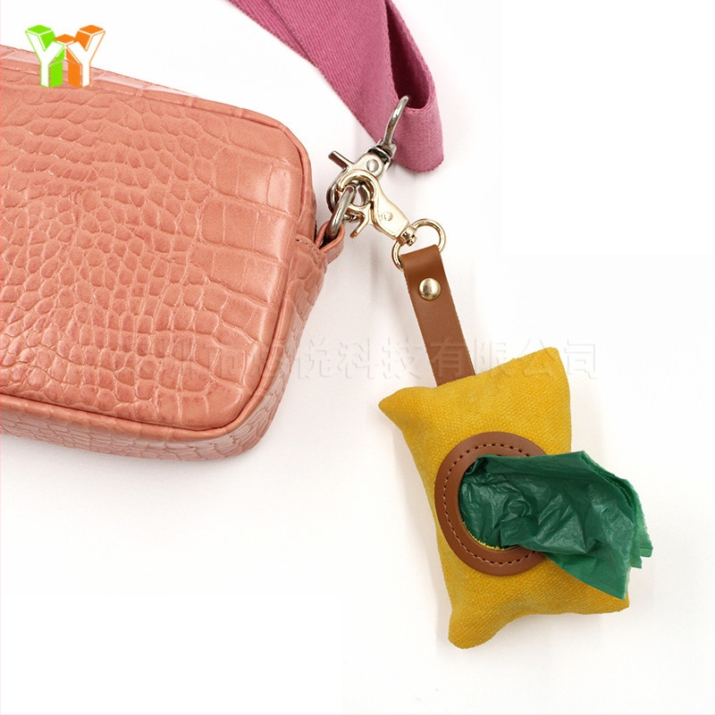 Dispenser na vrecká pre psy na vonkajšie použitie — plátenný materiál, dizajn kontinuálnej rolky, pôvod Shenzhen