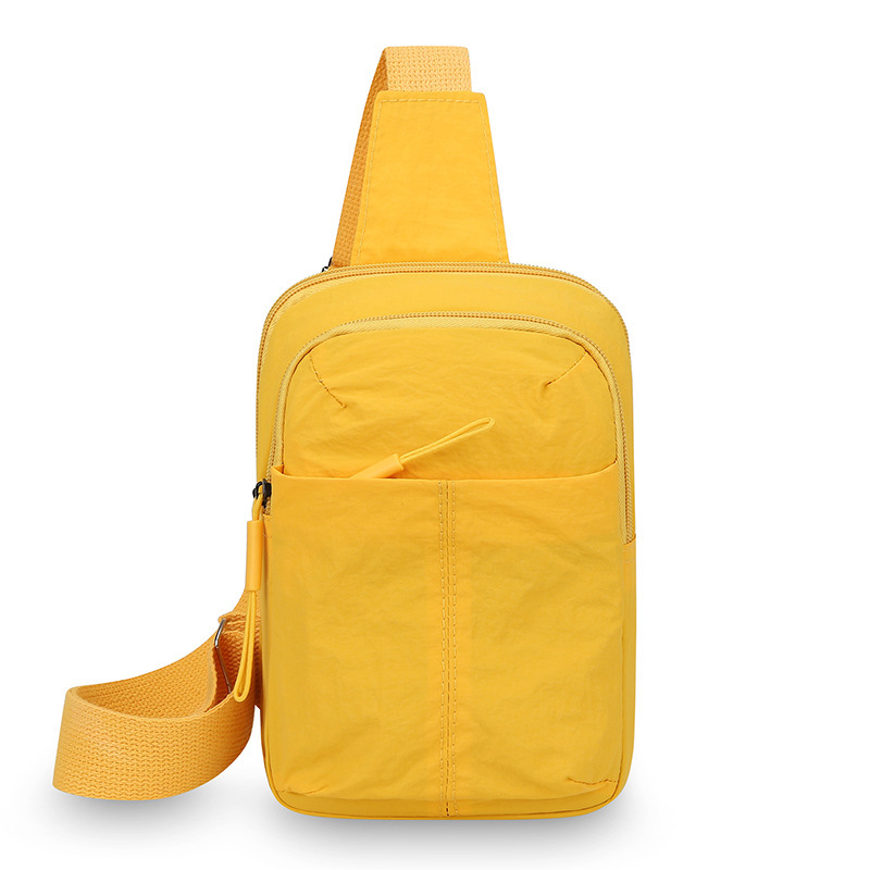 Crossbody taška na telefón, veľká kapacita, nylon, mestský minimalistický štýl, zips, vnútorná kapsa na telefón, na každodenné použitie