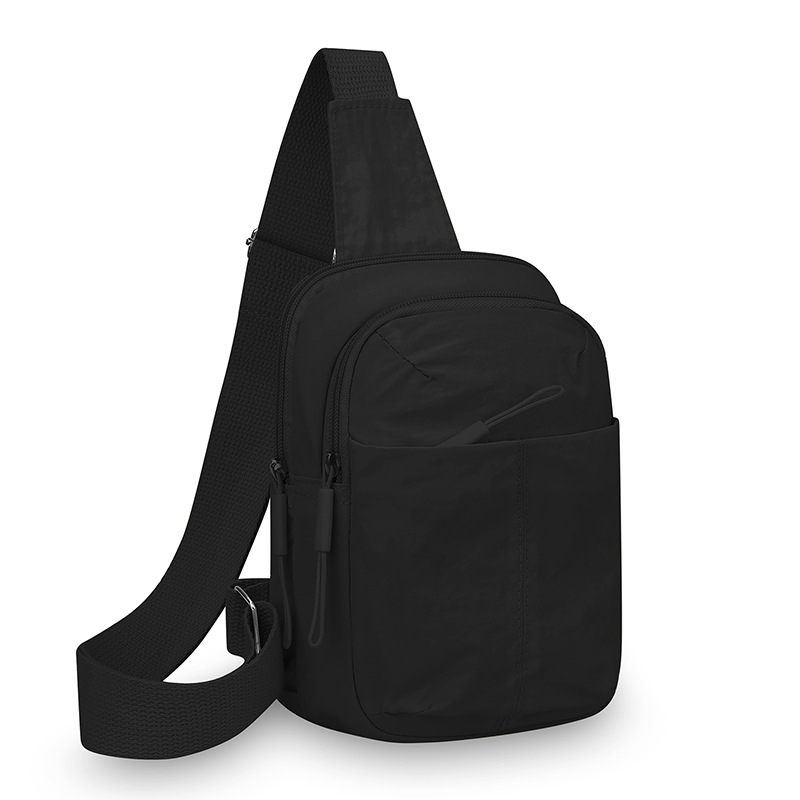 Crossbody taška na telefón, veľká kapacita, nylon, mestský minimalistický štýl, zips, vnútorná kapsa na telefón, na každodenné použitie