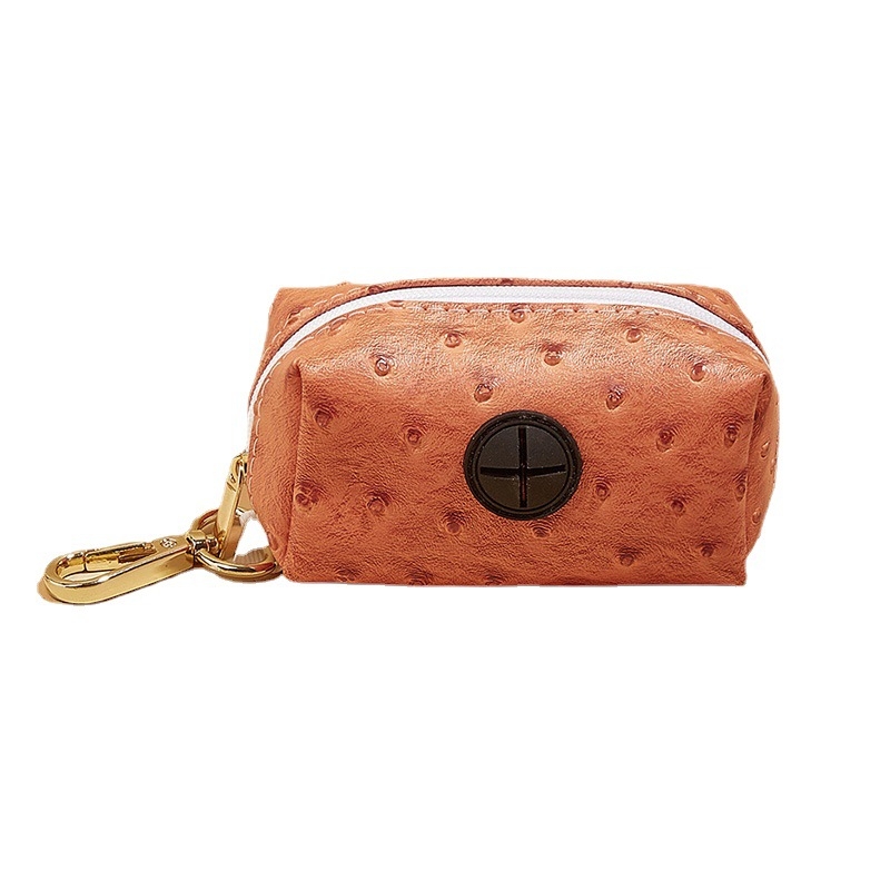 Prijenosni PU držač vrećica za šetnju psa, uzorak noj